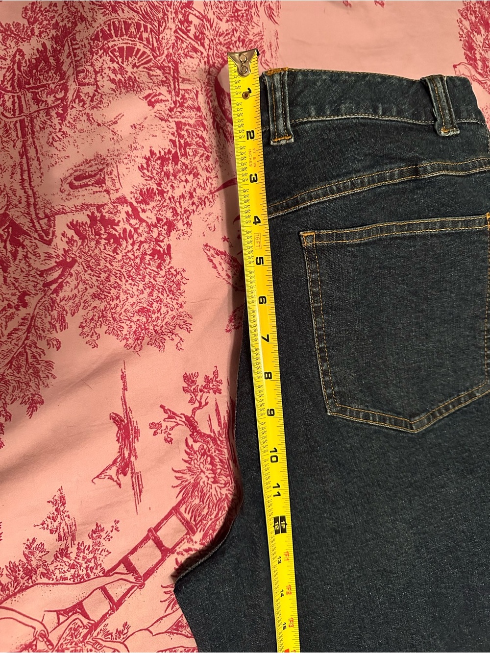 Talbots Straight Leg Women's size 10 Dark Wash Blue Denim jeans - Picture 7 of 8